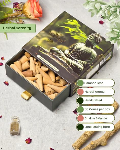Chandrayan Herbal Serenity Incense Cone